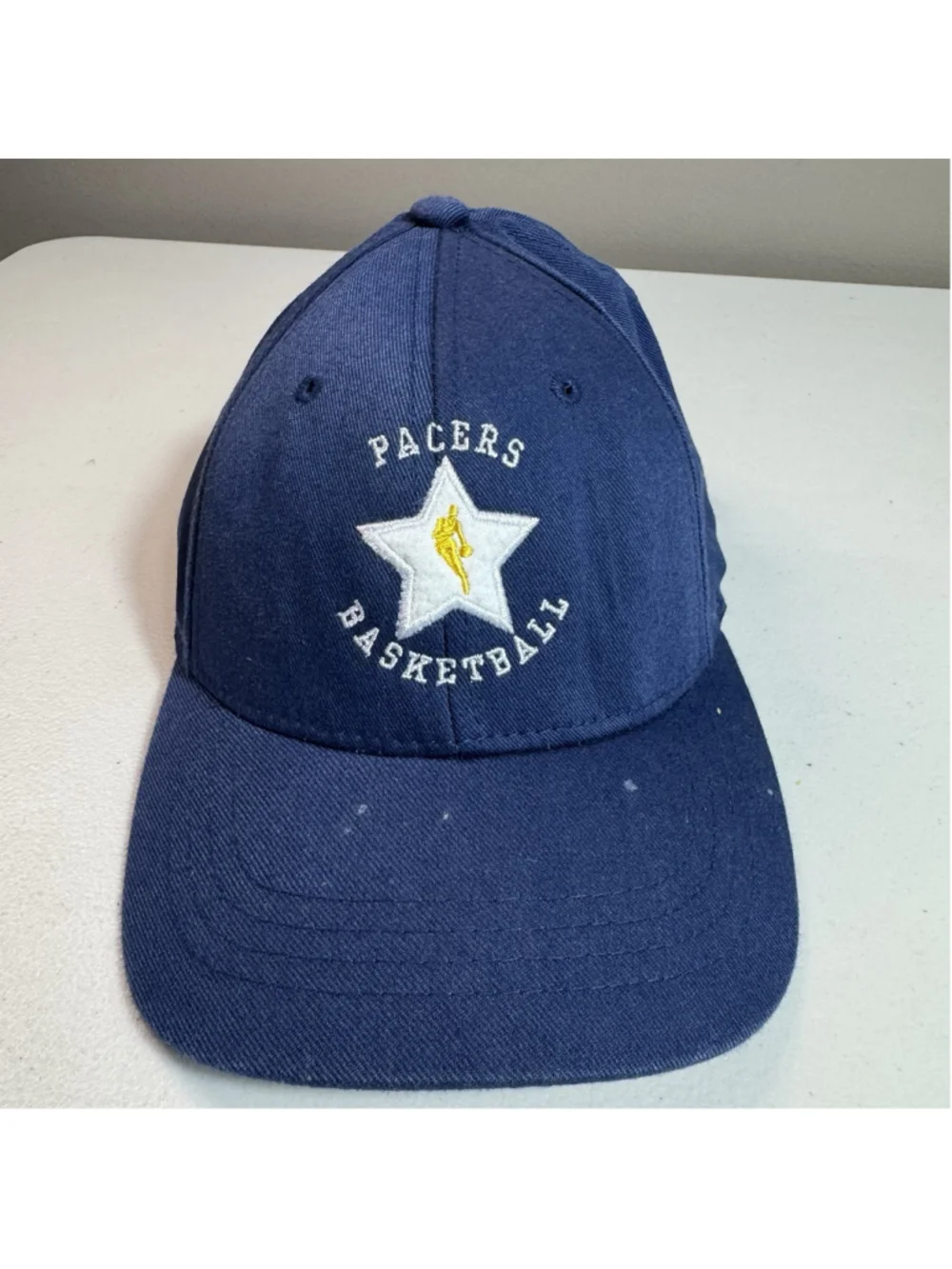 Vintage Indiana Pacers Basketball Flexfit Hat — Deep Vintage — Size Youth